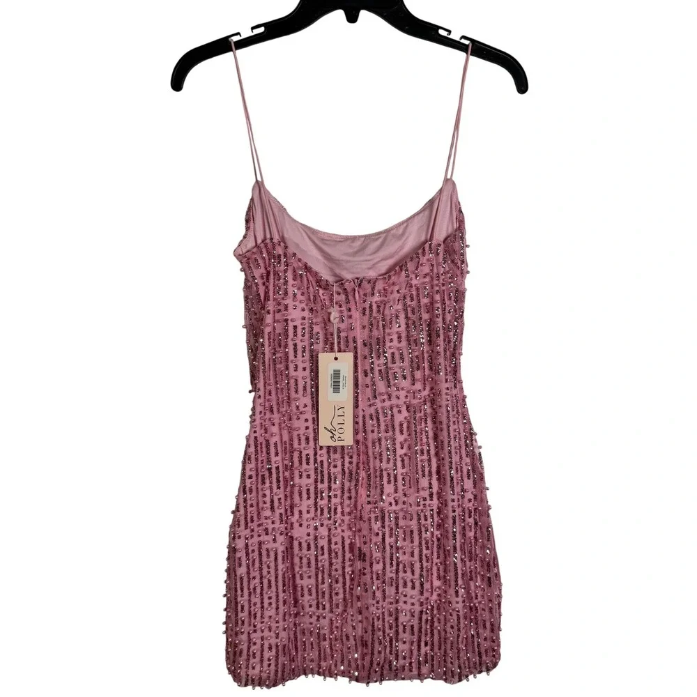 Oh Polly Pink Sequin Mini Dress - Picture 5 of 9